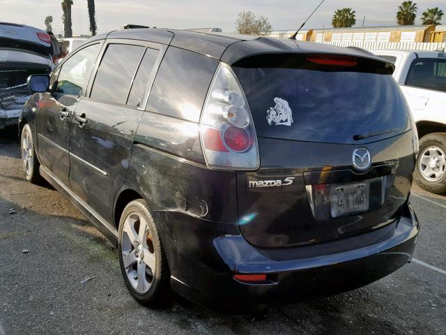 JM1CR29L470160792 - 2007 MAZDA 5 BLACK photo 3