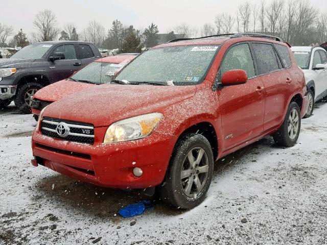 JTMBK31V386037518 - 2008 TOYOTA RAV4 LIMIT RED photo 2