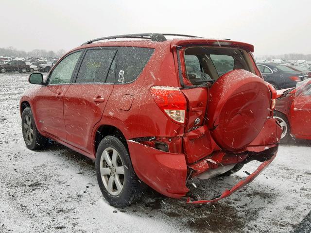 JTMBK31V386037518 - 2008 TOYOTA RAV4 LIMIT RED photo 3