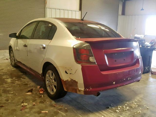 3N1AB6APXAL689355 - 2010 NISSAN SENTRA 2.0 WHITE photo 3