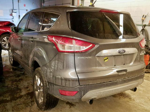 1FMCU0H95DUC47769 - 2013 FORD ESCAPE SEL GRAY photo 3