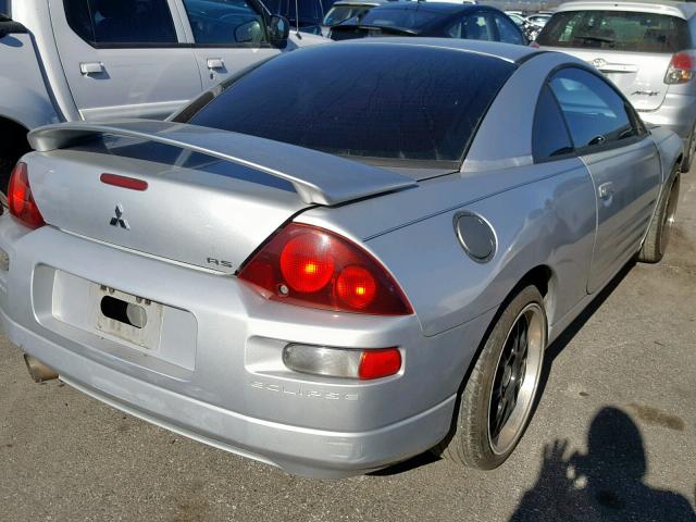 4A3AC34G72E071915 - 2002 MITSUBISHI ECLIPSE RS SILVER photo 4