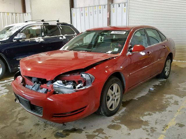 2G1WB58N689120428 - 2008 CHEVROLET IMPALA LS RED photo 2