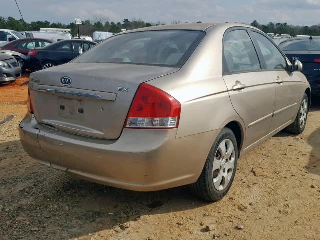 KNAFE121075473768 - 2007 KIA SPECTRA EX GOLD photo 4