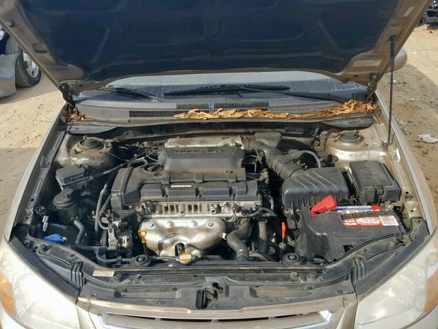 KNAFE121075473768 - 2007 KIA SPECTRA EX GOLD photo 7