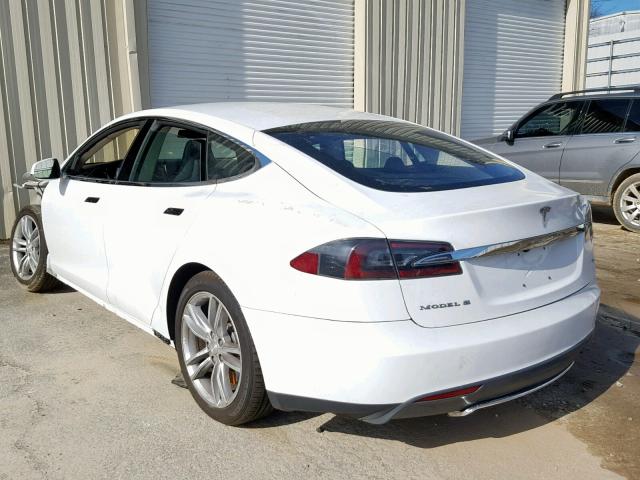 5YJSA1CN6DFP08652 - 2013 TESLA MODEL S WHITE photo 3