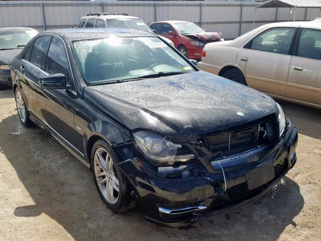 WDDGF4HB5CR216944 - 2012 MERCEDES-BENZ C 250 BLACK photo 1