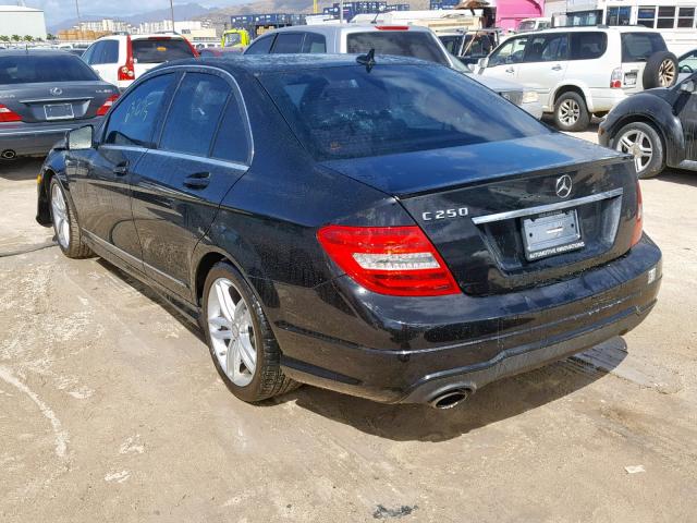 WDDGF4HB5CR216944 - 2012 MERCEDES-BENZ C 250 BLACK photo 3