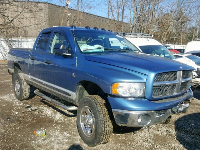 3D7KU28643G788921 - 2003 DODGE RAM 2500 S BLUE photo 1