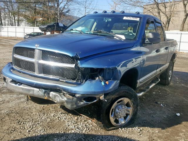 3D7KU28643G788921 - 2003 DODGE RAM 2500 S BLUE photo 2