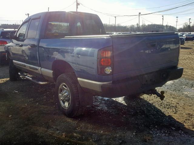 3D7KU28643G788921 - 2003 DODGE RAM 2500 S BLUE photo 3