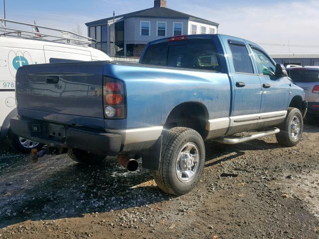 3D7KU28643G788921 - 2003 DODGE RAM 2500 S BLUE photo 4