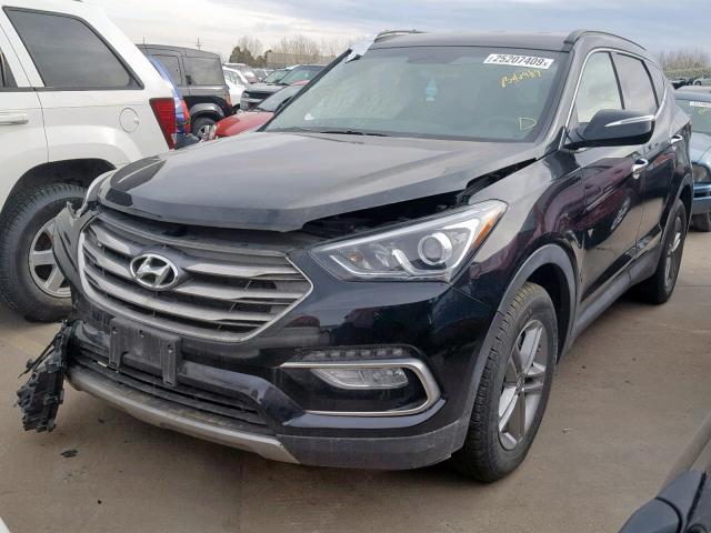 5XYZUDLB7JG520269 - 2018 HYUNDAI SANTA FE S BLACK photo 2