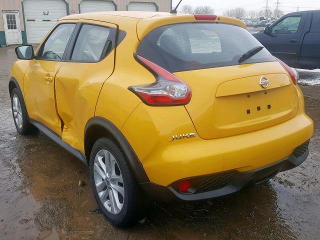 JN8AF5MR3GT608214 - 2016 NISSAN JUKE S YELLOW photo 3