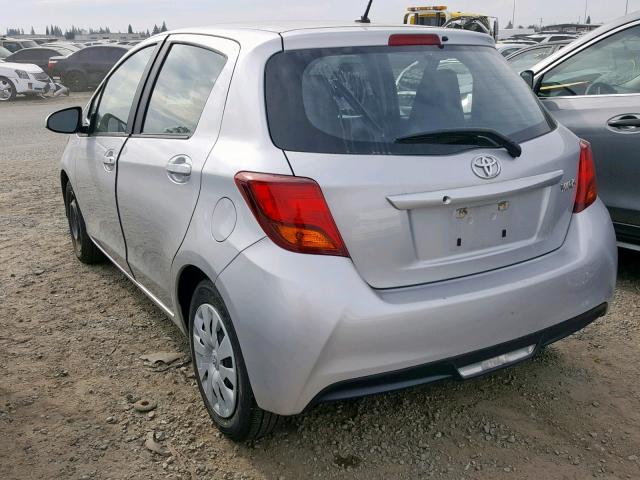 VNKKTUD33HA081147 - 2017 TOYOTA YARIS L SILVER photo 3