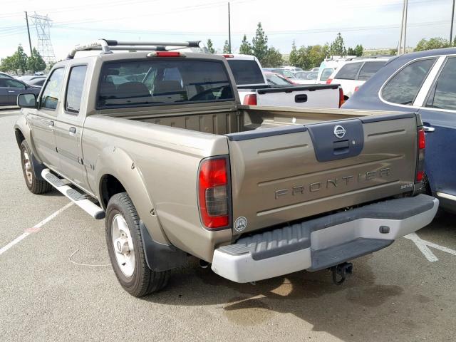 1N6ED29X02C304725 - 2002 NISSAN FRONTIER C BROWN photo 3