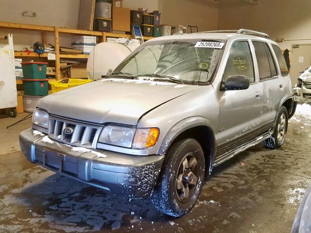 KNDJA723525167123 - 2002 KIA SPORTAGE SILVER photo 2