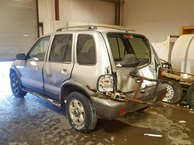 KNDJA723525167123 - 2002 KIA SPORTAGE SILVER photo 3