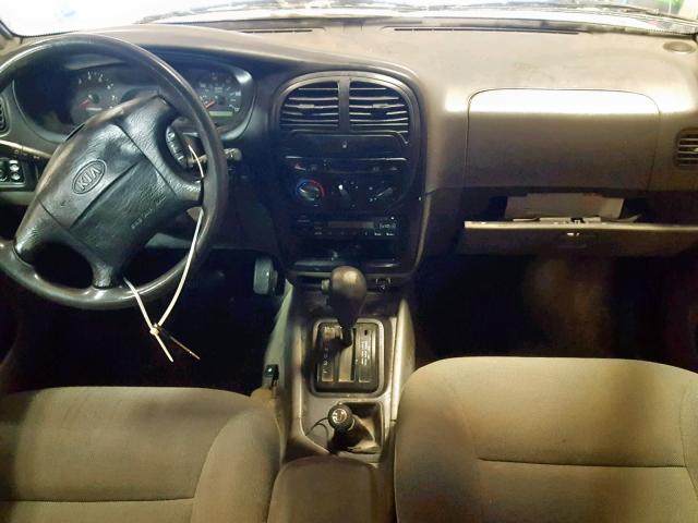 KNDJA723525167123 - 2002 KIA SPORTAGE SILVER photo 9