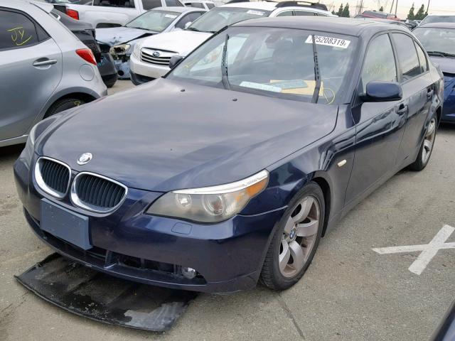 WBANA535X4B851284 - 2004 BMW 525 I BLUE photo 2