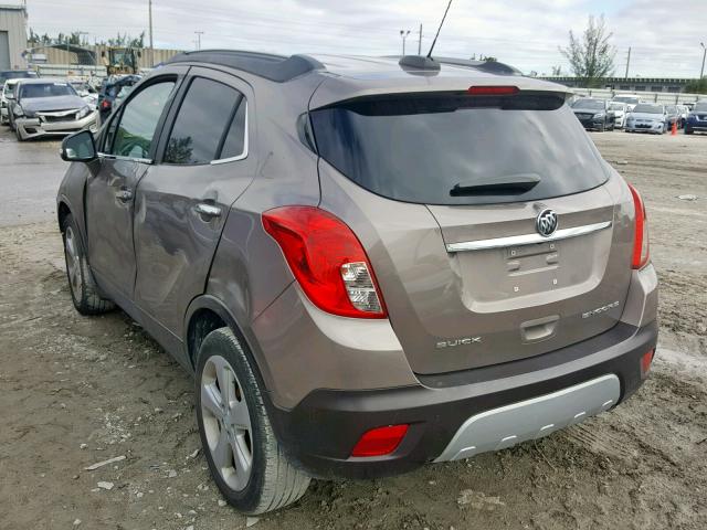 KL4CJASB6FB082158 - 2015 BUICK ENCORE BROWN photo 3