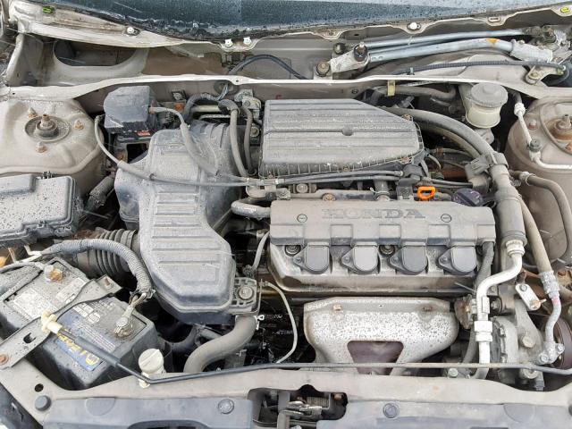 2HGES165X2H548449 - 2002 HONDA CIVIC LX BEIGE photo 7