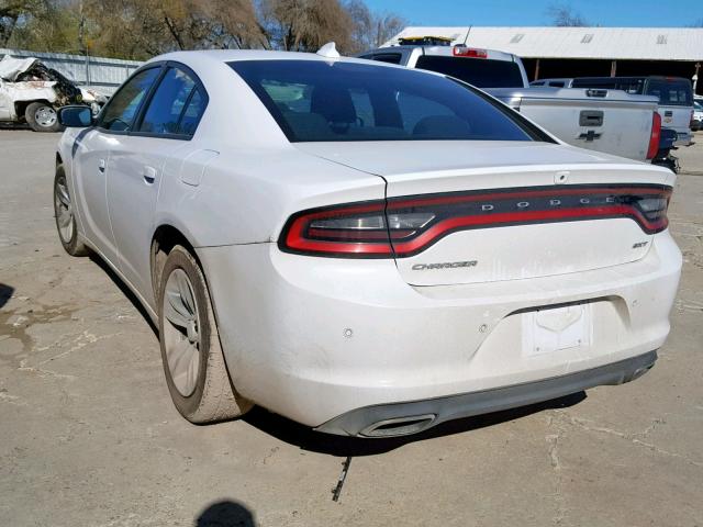 2C3CDXHG4JH142445 - 2018 DODGE CHARGER SX WHITE photo 3