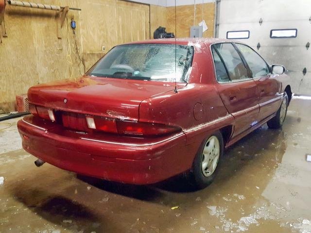 1G4NJ52M2WC415601 - 1998 BUICK SKYLARK CU RED photo 4