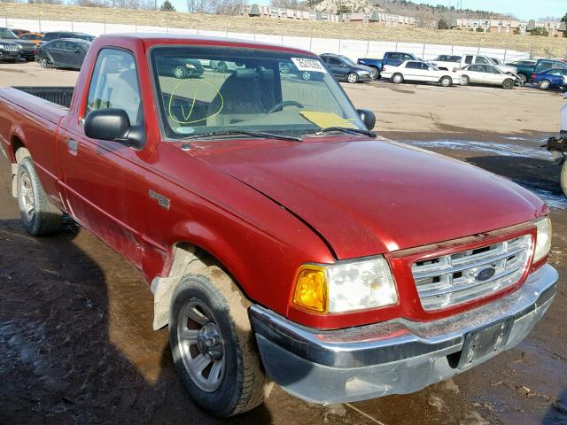 1FTYR10U72TA08146 - 2002 FORD RANGER RED photo 1