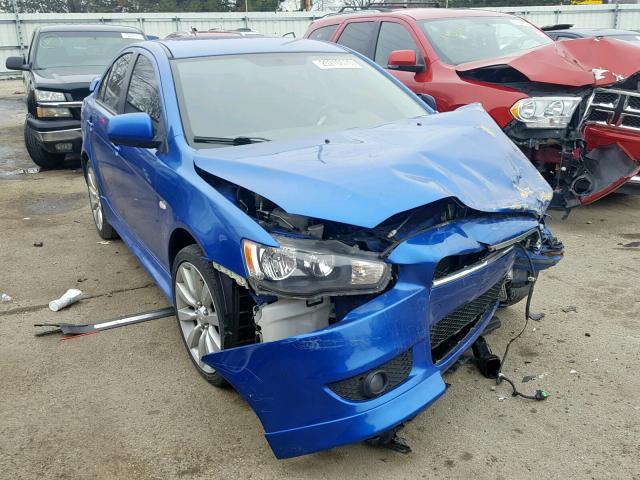 JA32U8FW0BU011534 - 2011 MITSUBISHI LANCER GTS BLUE photo 1