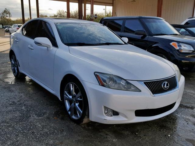 JTHBF5C27A5124464 - 2010 LEXUS IS 250 WHITE photo 1