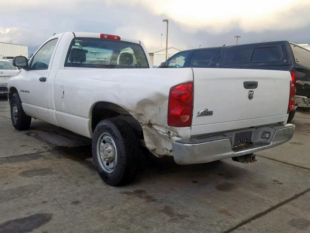 3D6WR26D85G805912 - 2005 DODGE RAM 2500 S WHITE photo 3