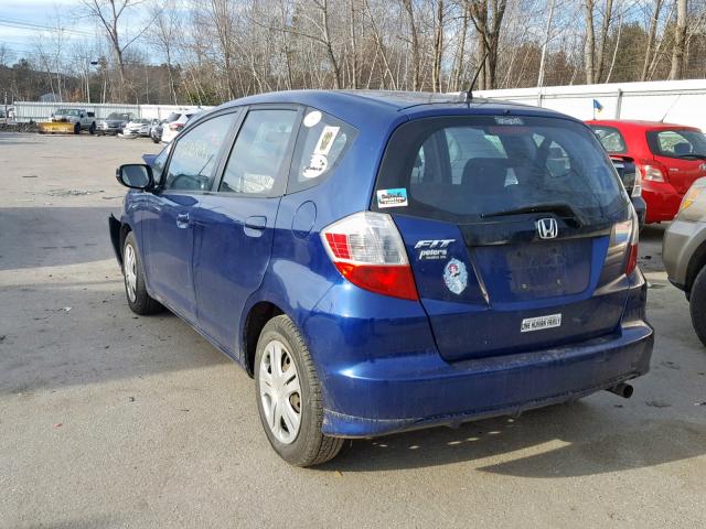 JHMGE8G32BC006753 - 2011 HONDA FIT BLUE photo 3