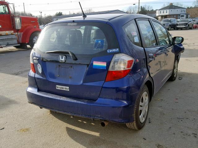 JHMGE8G32BC006753 - 2011 HONDA FIT BLUE photo 4