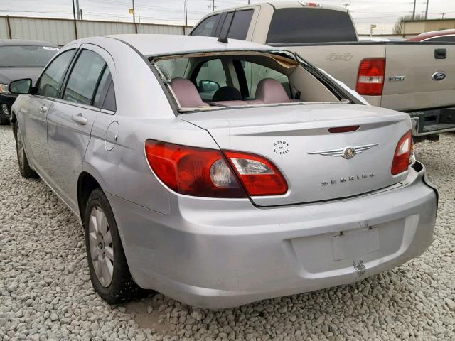 1C3LC46K28N192559 - 2008 CHRYSLER SEBRING LX SILVER photo 3