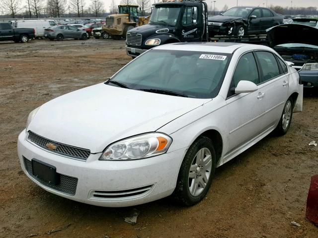 2G1WB5E37E1147232 - 2014 CHEVROLET IMPALA LIM WHITE photo 2