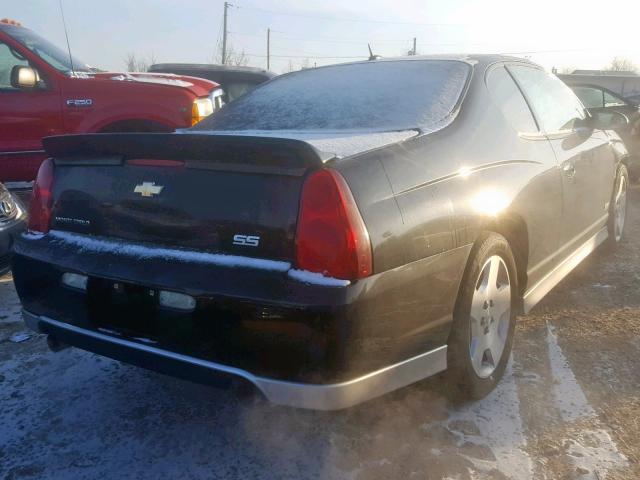 2G1WL15C679317445 - 2007 CHEVROLET MONTE CARL BLACK photo 4