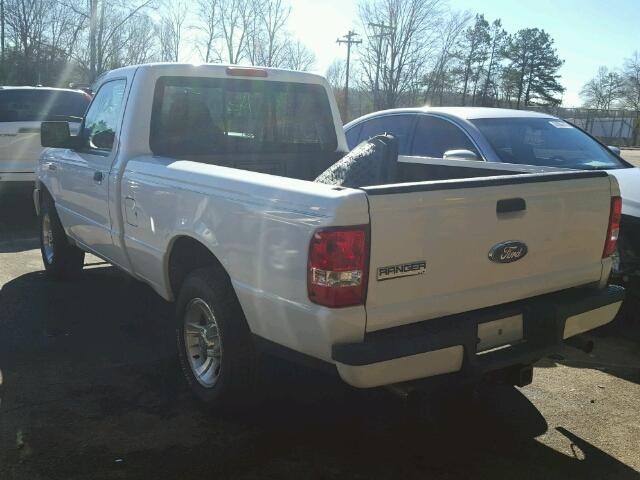 1FTYR10U07PA56877 - 2007 FORD RANGER WHITE photo 3