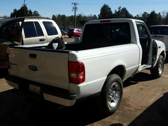 1FTYR10U07PA56877 - 2007 FORD RANGER WHITE photo 4