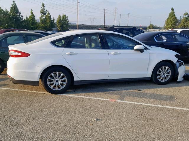 3FA6P0G70DR329138 - 2013 FORD FUSION S WHITE photo 9