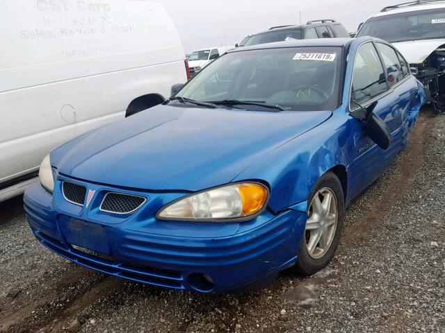 1G2NE52T9XM899704 - 1999 PONTIAC GRAND AM S BLUE photo 2