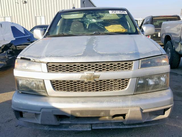 1GCDSCF94B8130807 - 2011 CHEVROLET COLORADO L SILVER photo 9