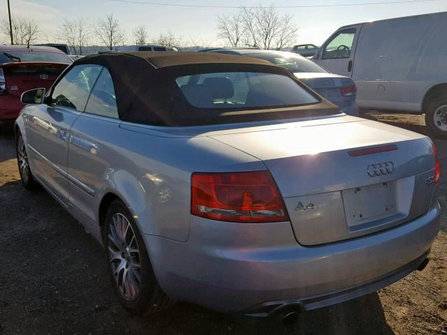 WAUDF48H69K005963 - 2009 AUDI A4 2.0T CA GRAY photo 3