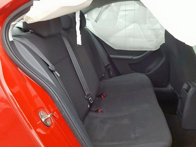 3VW2K7AJ0FM317539 - 2015 VOLKSWAGEN JETTA BASE RED photo 6