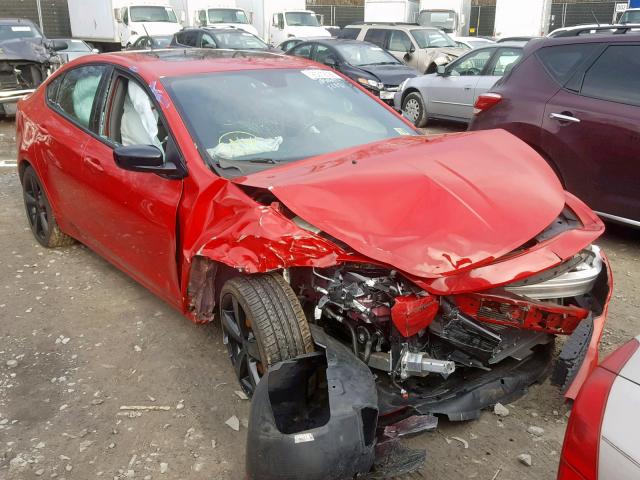 1C3CDFBB3GD505492 - 2016 DODGE DART SXT RED photo 1