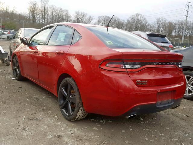 1C3CDFBB3GD505492 - 2016 DODGE DART SXT RED photo 3