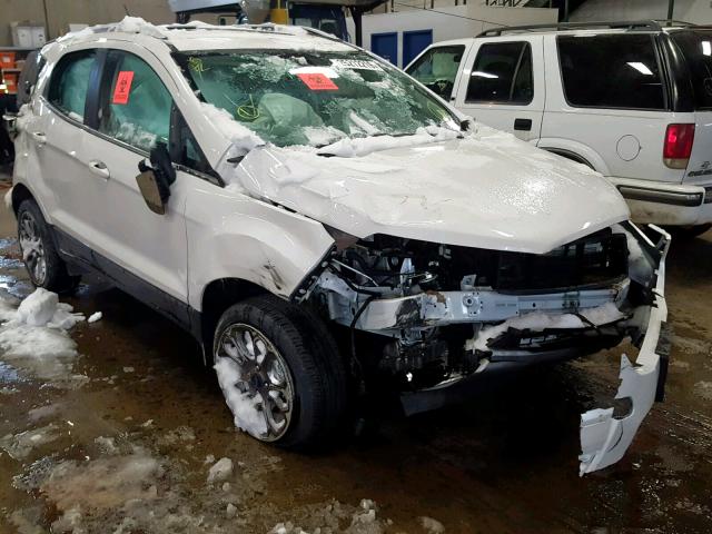 MAJ6P1WL0JC195116 - 2018 FORD ECOSPORT T WHITE photo 1