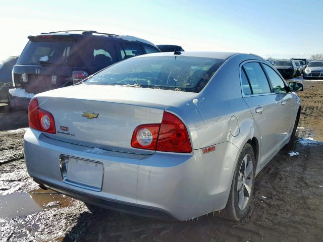 1G1ZC5E11BF354082 - 2011 CHEVROLET MALIBU 1LT 银色 照片 4