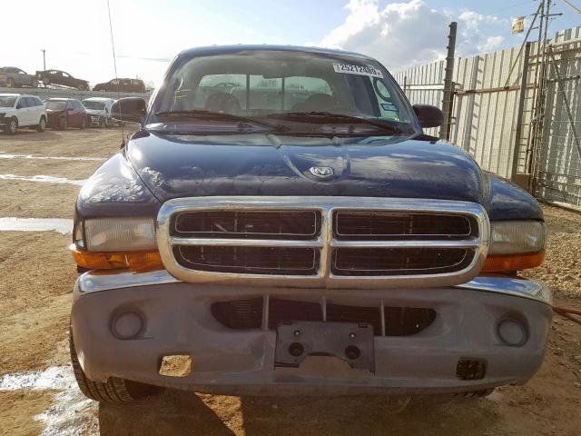 1D7HG48K34S616660 - 2004 DODGE DAKOTA QUA BLUE photo 9