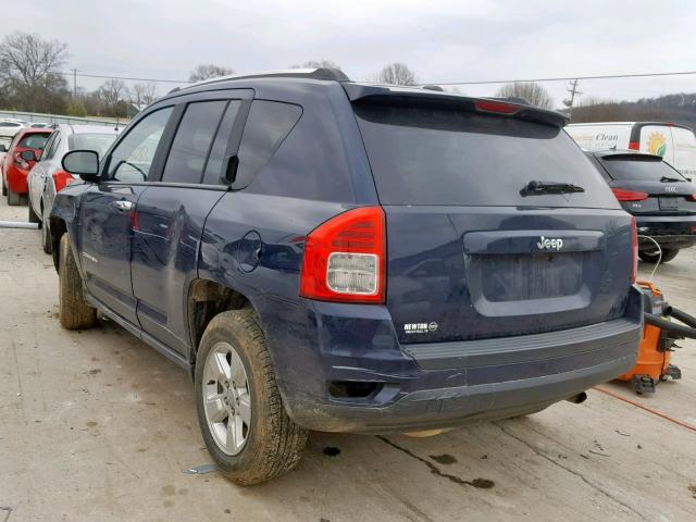 1C4NJCBA9DD244240 - 2013 JEEP COMPASS SP 蓝色 照片 3